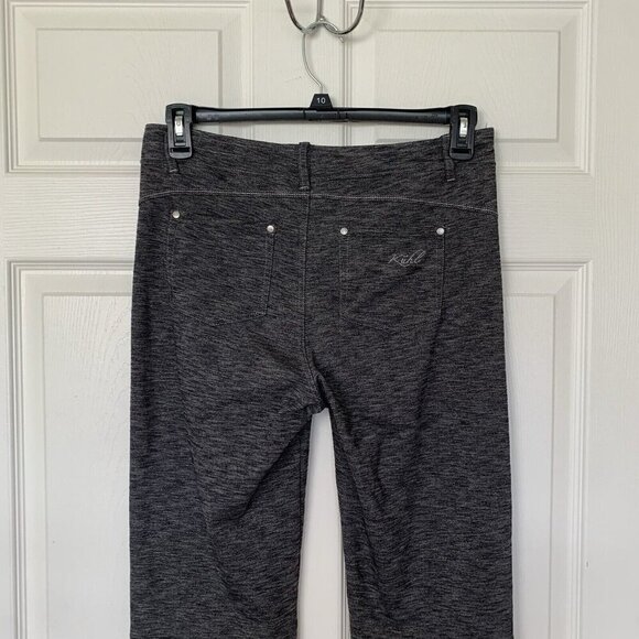 Kuhl Pants Womens 12 Pull On Stretch Straight Leg Gray Black Pockets - Picture 7 of 13